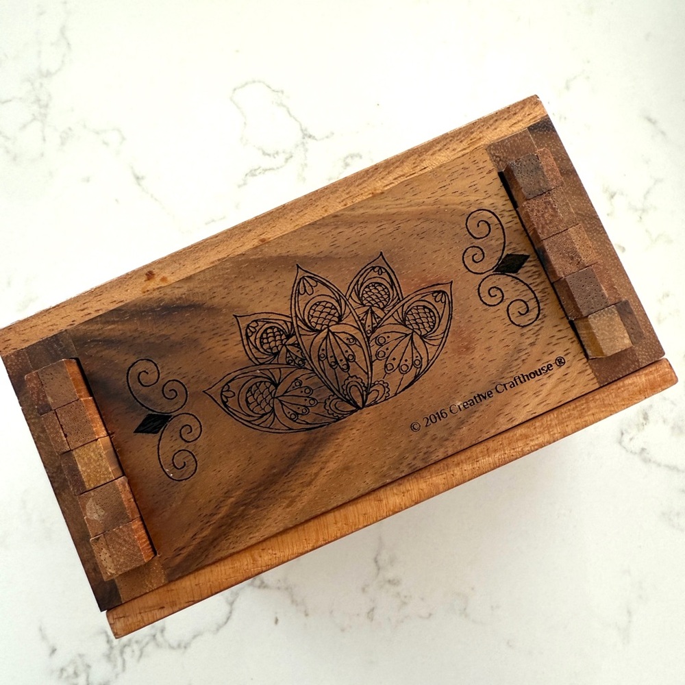 Wooden Lotus Secret Lock Box
Puzzle - Picture 4 of 5